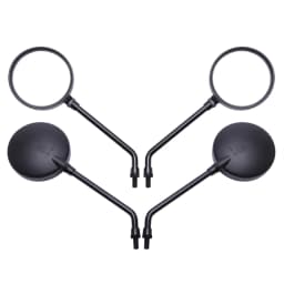 1 Pair 8mm 10mm Universal Rear View Rearview Mirror Motorcycle Side Mirrors Round Retro Moto Bike Scooter Cafe Racer Accessories