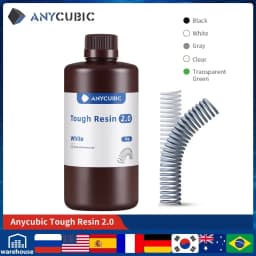 ANYCUBIC Flexible Tough Resin 2.0 405nm UV Resin High Toughness High Rigidity 3D Printer Printing Materials For Photon Mono