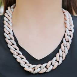 Bubble Letter Miami Cuban Link Chain Men Necklace 5A Cubic Zircon Hip Hop Choker Rock Jewelry 2021 Trend Christmas Gift