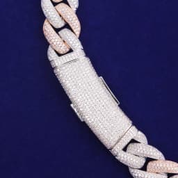Bubble Letter Miami Cuban Link Chain Men Necklace 5A Cubic Zircon Hip Hop Choker Rock Jewelry 2021 Trend Christmas Gift