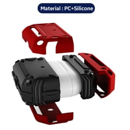 Military Fall Protection Headphone Earphone Case for Apple Airpods 4 3 1&2 Pro 2 Bluetooth Wireless Charging Shockproof Shell
