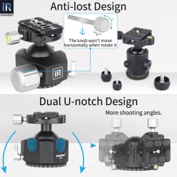 INNOREL G54/G44/G36 Professional Tripod Head Low Center Gravity Ball Head Ballhead Panoramic Arca Swiss QR Plate for DSLR Camera