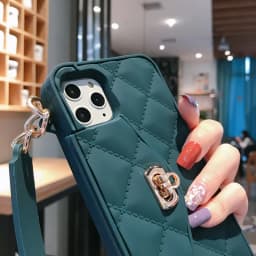 Suitable for iphone X-13 plus Xr Chain Diagonally Across iphone 13 Pro Silicone Coin Purse Mobile Phone Case Diagonal Bag Women
