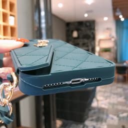 Suitable for iphone X-13 plus Xr Chain Diagonally Across iphone 13 Pro Silicone Coin Purse Mobile Phone Case Diagonal Bag Women