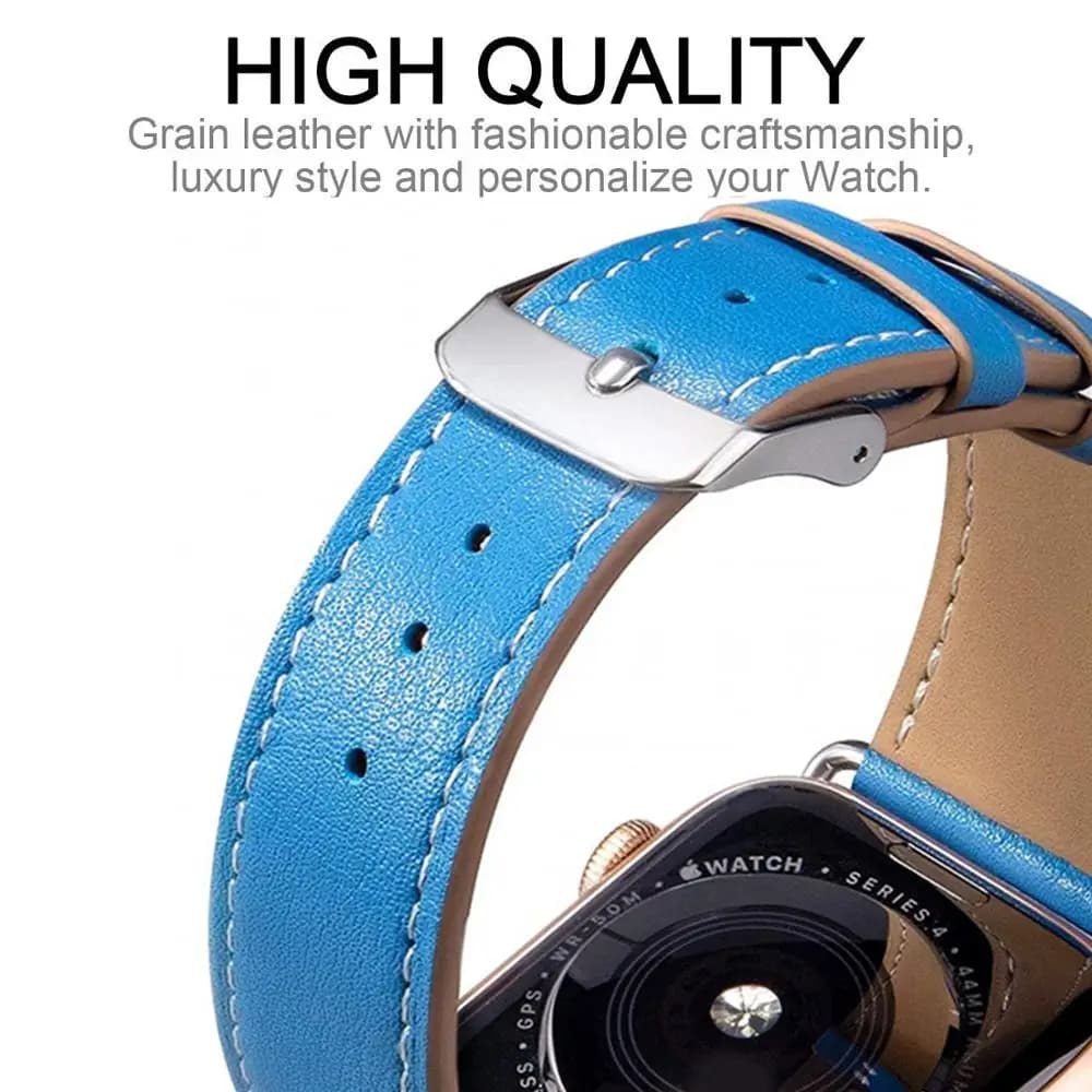 Leather band for apple watch series 6 se 5 4 3 7 watchband bracelet correa apple watch band 44mm 42mm 40mm 38mm 41mm 45mm strap