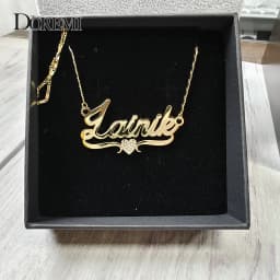 DOREMI Custom Name Necklaces Stainlesss Pendant Letters Necklace for Women Custom Chain Jewelry Children Personalized Gold