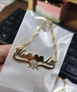 DOREMI Custom Name Necklaces Stainlesss Pendant Letters Necklace for Women Custom Chain Jewelry Children Personalized Gold