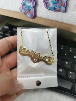 DOREMI Custom Name Necklaces Stainlesss Pendant Letters Necklace for Women Custom Chain Jewelry Children Personalized Gold