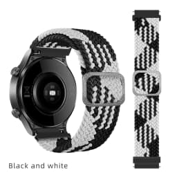 20/22 mm Band for Samsung Galaxy 46mm 42mm/Gear S3 frontier/active 2 Adjustable Braided Solo Loop Huawei watch GT/2/2e/Pro strap