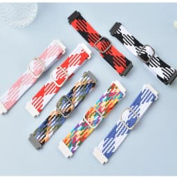 20/22 mm Band for Samsung Galaxy 46mm 42mm/Gear S3 frontier/active 2 Adjustable Braided Solo Loop Huawei watch GT/2/2e/Pro strap
