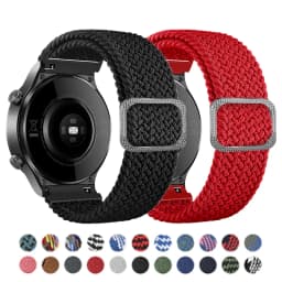 20/22 mm Band for Samsung Galaxy 46mm 42mm/Gear S3 frontier/active 2 Adjustable Braided Solo Loop Huawei watch GT/2/2e/Pro strap