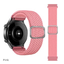 20/22 mm Band for Samsung Galaxy 46mm 42mm/Gear S3 frontier/active 2 Adjustable Braided Solo Loop Huawei watch GT/2/2e/Pro strap