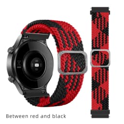 20/22 mm Band for Samsung Galaxy 46mm 42mm/Gear S3 frontier/active 2 Adjustable Braided Solo Loop Huawei watch GT/2/2e/Pro strap