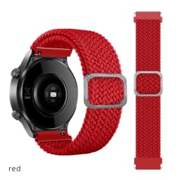 20/22 mm Band for Samsung Galaxy 46mm 42mm/Gear S3 frontier/active 2 Adjustable Braided Solo Loop Huawei watch GT/2/2e/Pro strap