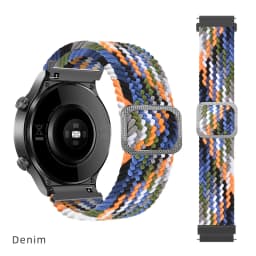 20/22 mm Band for Samsung Galaxy 46mm 42mm/Gear S3 frontier/active 2 Adjustable Braided Solo Loop Huawei watch GT/2/2e/Pro strap