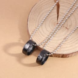 Couple Letter His Queen Her King Crown Matching Necklace Eternal Love Promise Pendant Necklace for Lover Jewelry Gift
