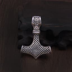 Real 925 Sterling Silver Thor Hammer Mjolnir choker Viking Amulet Scandinavian pendant necklace Norse Men Jewelry