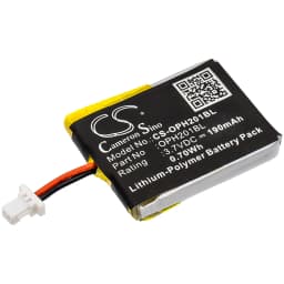 CameronSino Battery for Opticon OPN-2001 OPN-2002 OPN-2004 OPN-2006 OPN-2000 OPN-2005 Barcode Scanner battery 190mAh 3.70V Black