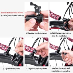 Universal Bicycle Handlebar Mirror Angle-adjustable 360 Degree Rotating High Quality Cycling Supplies
