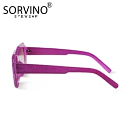 SORVINO Small Polygon Rectangle Women Sunglasses Fashion Retro Brand Designer Square Sun Glasses Men Classic White Shades UV400