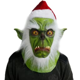 Christmas Krampus Mask, Realistic Christmas Santa Claus Mask Latex Xmas Costume Mask Costume Party
