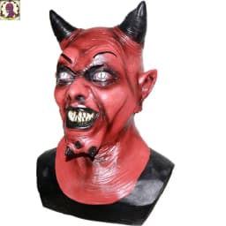 Christmas Krampus Mask, Realistic Christmas Santa Claus Mask Latex Xmas Costume Mask Costume Party