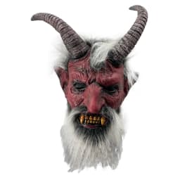 Christmas Krampus Mask, Realistic Christmas Santa Claus Mask Latex Xmas Costume Mask Costume Party