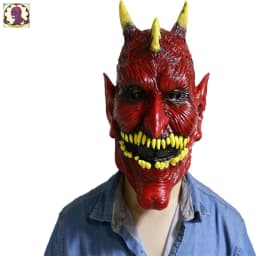 Christmas Krampus Mask, Realistic Christmas Santa Claus Mask Latex Xmas Costume Mask Costume Party