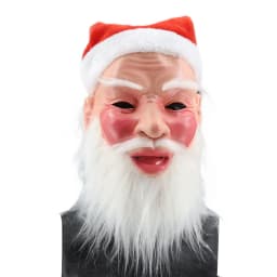 Christmas Krampus Mask, Realistic Christmas Santa Claus Mask Latex Xmas Costume Mask Costume Party
