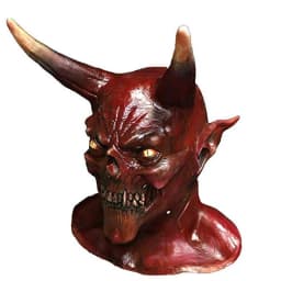 Christmas Krampus Mask, Realistic Christmas Santa Claus Mask Latex Xmas Costume Mask Costume Party