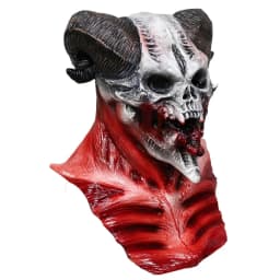 Christmas Krampus Mask, Realistic Christmas Santa Claus Mask Latex Xmas Costume Mask Costume Party