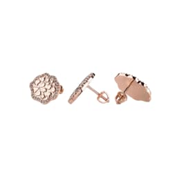 GUCY Flower Shape Zirconia Earrings Sparkle Bling Women Micro Paved Earring AAAA Cubic Zircon Fashion Jewelry Gift