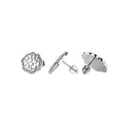 GUCY Flower Shape Zirconia Earrings Sparkle Bling Women Micro Paved Earring AAAA Cubic Zircon Fashion Jewelry Gift