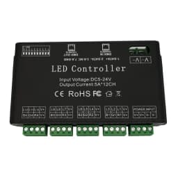 12 Channel DMX Decoder DC5V-24V LED RGB Strip Controller 12CH DMX512 decoder high power 60A DMX dimmer driver