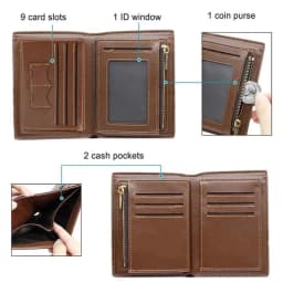 New Custom Wallets Men High Quality PU Leather Engraved Name Wallets Men Short Purse Personality Wallet Luxury Fathers Day Gift