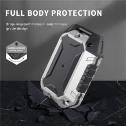 Cover For Airpods pro Case Metal Anti-fall Cover For Apple AirPods 3 Case Cover Accessories Wireless Earphone With Keychain