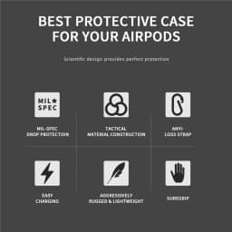 Cover For Airpods pro Case Metal Anti-fall Cover For Apple AirPods 3 Case Cover Accessories Wireless Earphone With Keychain