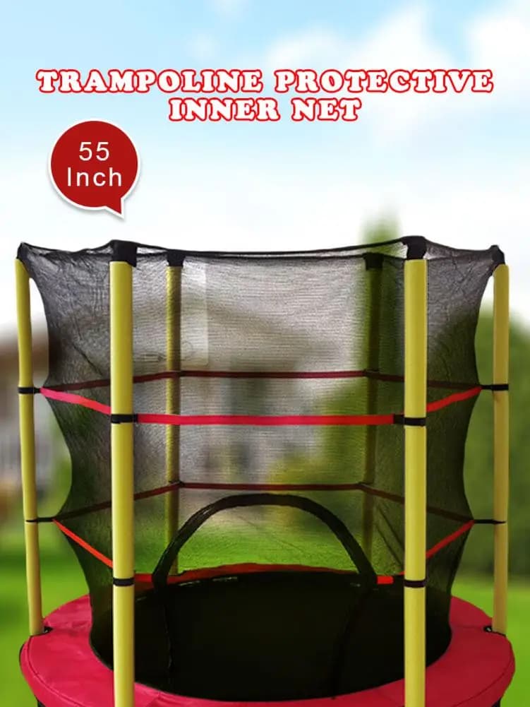 55 In Trampoline Security Net Safe Protective Trampoline For Kids Trampoline Enclosure Net Fence Replacement Durable Safety Mesh