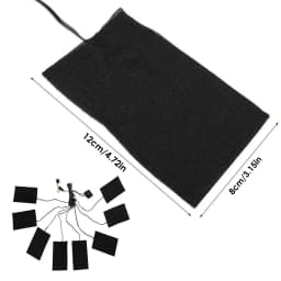 8-In-1 USB Clothes Heater Pad Fast-Heating Carbon Fiber Heating Pad Safe Winter Heating Warmer Pad For Cloth Vest Jacket