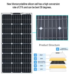 300W Flexible Solar Panel Kit 200W 18V 100W Monocrystalline Panel Solar Cell Camping Car RV Battery Charger Home Solares Paneles