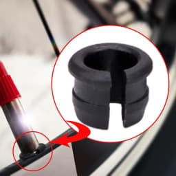 10PCS Mountain Bike American Valve Adapter Valve Conversion Set Rim Protection Gas Air Nozzle Glue Pad Tube Tire Gasket Rim Tube