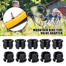 10PCS Mountain Bike American Valve Adapter Valve Conversion Set Rim Protection Gas Air Nozzle Glue Pad Tube Tire Gasket Rim Tube