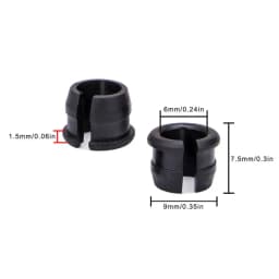 10PCS Mountain Bike American Valve Adapter Valve Conversion Set Rim Protection Gas Air Nozzle Glue Pad Tube Tire Gasket Rim Tube