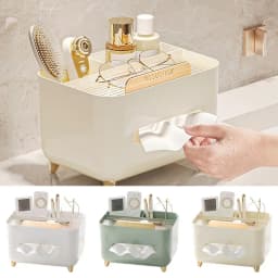 Transparent Kitchen Toilet Paper Holder Storage Rack Roll Paper Holder for Bathroom Rack Tissue Rack Stand Shelf Home Organizer