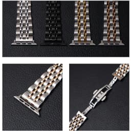 Stainless Steel strap for Apple watch band 44mm 40mm 45mm 41mm 42mm 38mm Luxury metal bracelet iWatch serie 3 4 5 se 6 7 band
