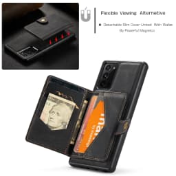 Magnetic Case For Samsung Galaxy Note 20 Ultra Note 8 9 10+ Samsung S20+ Ultra FE S21 Ultra Leather Wallet Card Solt Bag Case