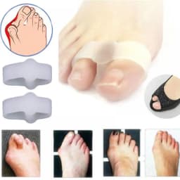 1Pair Silicone Gel Pad Straighteners Bunion Corrector Toe Pain Relief Protector Toes Gel Pedicure Foot Care