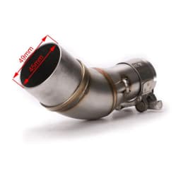 For Yamaha R3 YZF-R3 R25 MT-03 2016-2022 Motorcycle Exhaust Pipe Middle Link Pipe Slip On 51mm Muffler Escape Stainless Steel