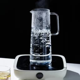 Transparent Heat Resistant Glass Water Bottle, Kettle Jar, Large Capacity, Coffee Pot with Handle, Teapot Pitchers, 1.2L