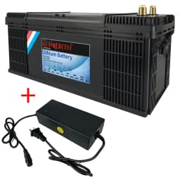 New 12V 50 100 120 135 180 200 300 400Ah LiFePO4 Battery Pack With Upgraded BMS Lithium Power Golf Cart RV Campers Off-Road